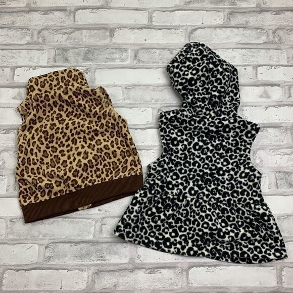 2 Cheetah Print Vest size 6-9 months - Picture 4 of 4